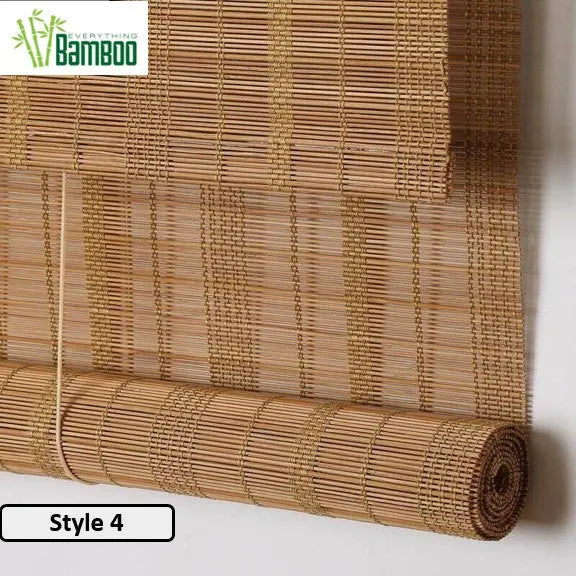 Bamboo Curtain Bamboo Screen Blind Rolling Curtain Panel Privacy Custom Size BCB01 everythingbamboo