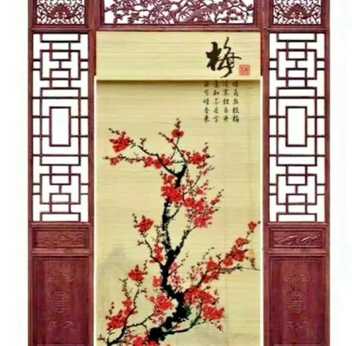 Bamboo Curtain & Screen Blind Rolling Curtain Panel Privacy Custom Size Picure everythingbamboo