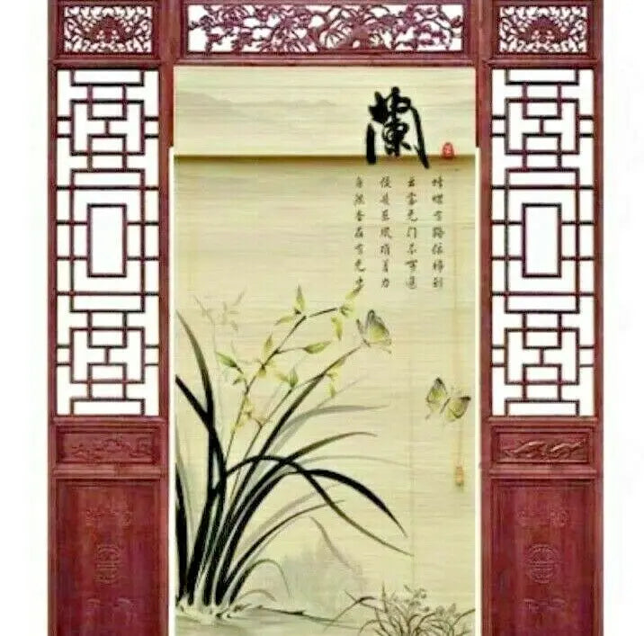 Bamboo Curtain & Screen Blind Rolling Curtain Panel Privacy Custom Size Picure everythingbamboo