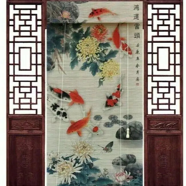 Bamboo Curtain & Screen Blind Rolling Curtain Panel Privacy Custom Size Picure everythingbamboo