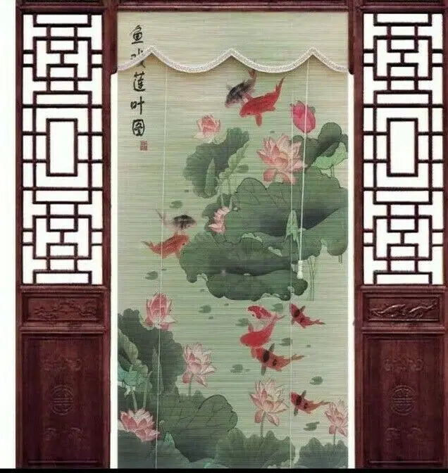 Bamboo Curtain & Screen Blind Rolling Curtain Panel Privacy Custom Size Picure everythingbamboo