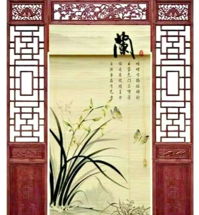 Bamboo Curtain & Screen Blind Rolling Curtain Panel Privacy Custom Size Picure everythingbamboo