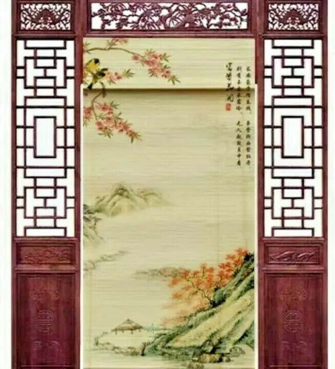 Bamboo Curtain & Screen Blind Rolling Curtain Panel Privacy Custom Size Picure everythingbamboo