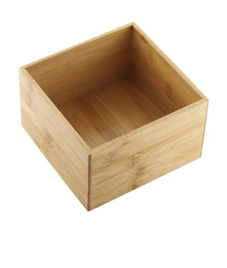 Bamboo Drawer Cosmetic Organizer Make Up Jewellery Box Lipstick Storage Solution everythingbamboo