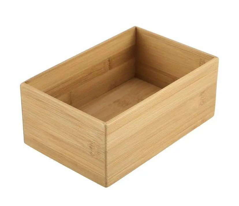 Bamboo Drawer Cosmetic Organizer Make Up Jewellery Box Lipstick Storage Solution everythingbamboo