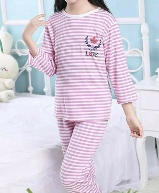 Bamboo Fiber Kids Children Pajamas Sleepwear Top Pants Set Summer Cool Thin everythingbamboo