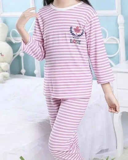 Bamboo Fiber Kids Children Pajamas Sleepwear Top Pants Set Summer Cool Thin everythingbamboo