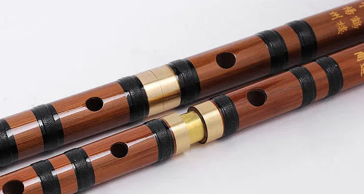 Bamboo Flute Pipe Musical Instrument Playing Brass Joint Pleasant Timbre Unbranded