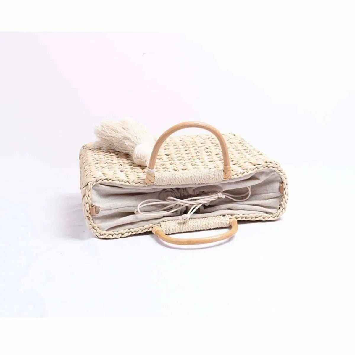 Bamboo Grass Bag Handwoven Handcrafted Women Hand Carrier Bag Latest Beach Style everythingbamboo