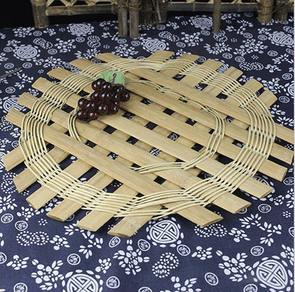 Bamboo Hand Woven Steaming Steamer Rack Kitchen Dumplings Middle Steaming Plate everythingbamboo
