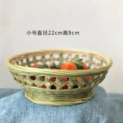 Bamboo Handmade Basket Handcraft Woven Bowl Fruit Food Storage everythingbamboo