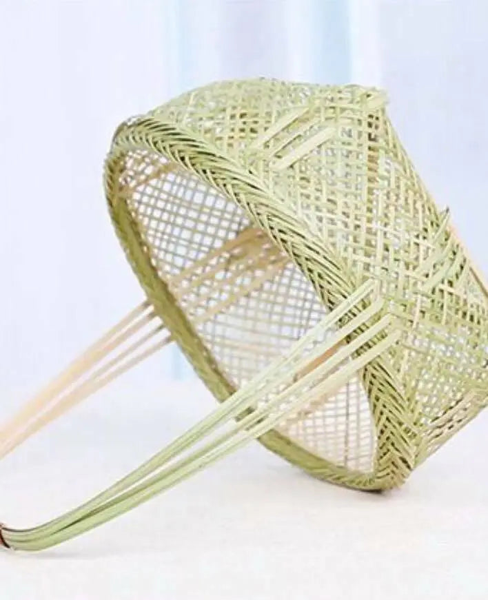 Bamboo Handwoven Handmade Fruit Vegetable Storage Basket Artwork Practical Use everythingbamboo