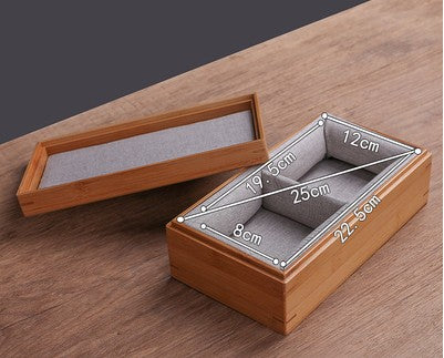 Bamboo Jewellery Box Rings Necklace Storage Organiser Creative Business Gift Box everythingbamboo