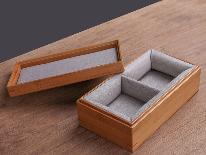 Bamboo Jewellery Box Rings Necklace Storage Organiser Creative Business Gift Box everythingbamboo