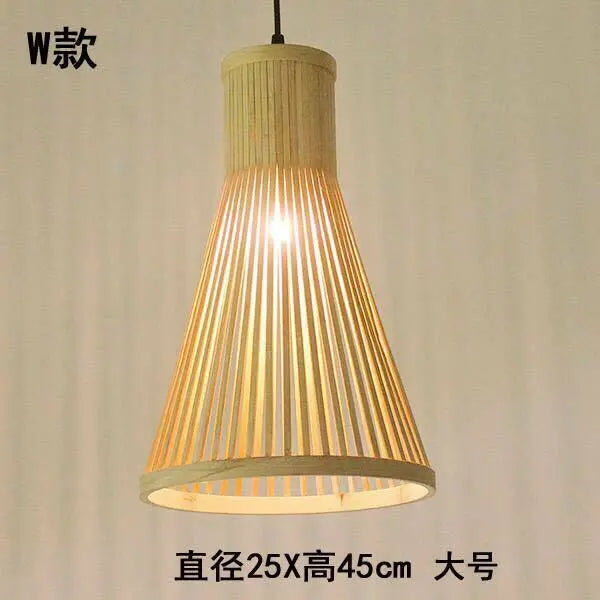 Bamboo Lamp Shade Handmade Light Shade Lamp Cover Handwoven Vintage Style Lampshade everythingbamboo