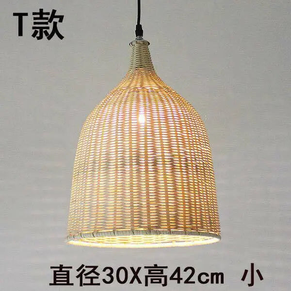 Bamboo Lamp Shade Handmade Light Shade Lamp Cover Handwoven Vintage Style Lampshade everythingbamboo