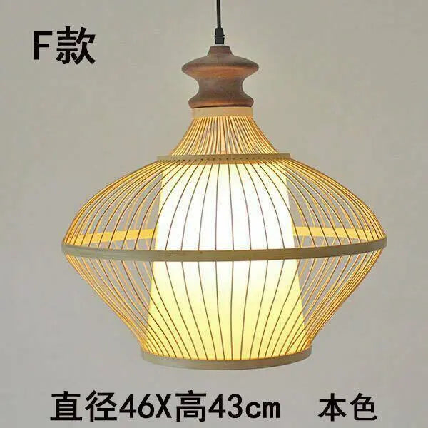 Bamboo Lamp Shade Handmade Light Shade Lamp Cover Handwoven Vintage Style Lampshade everythingbamboo