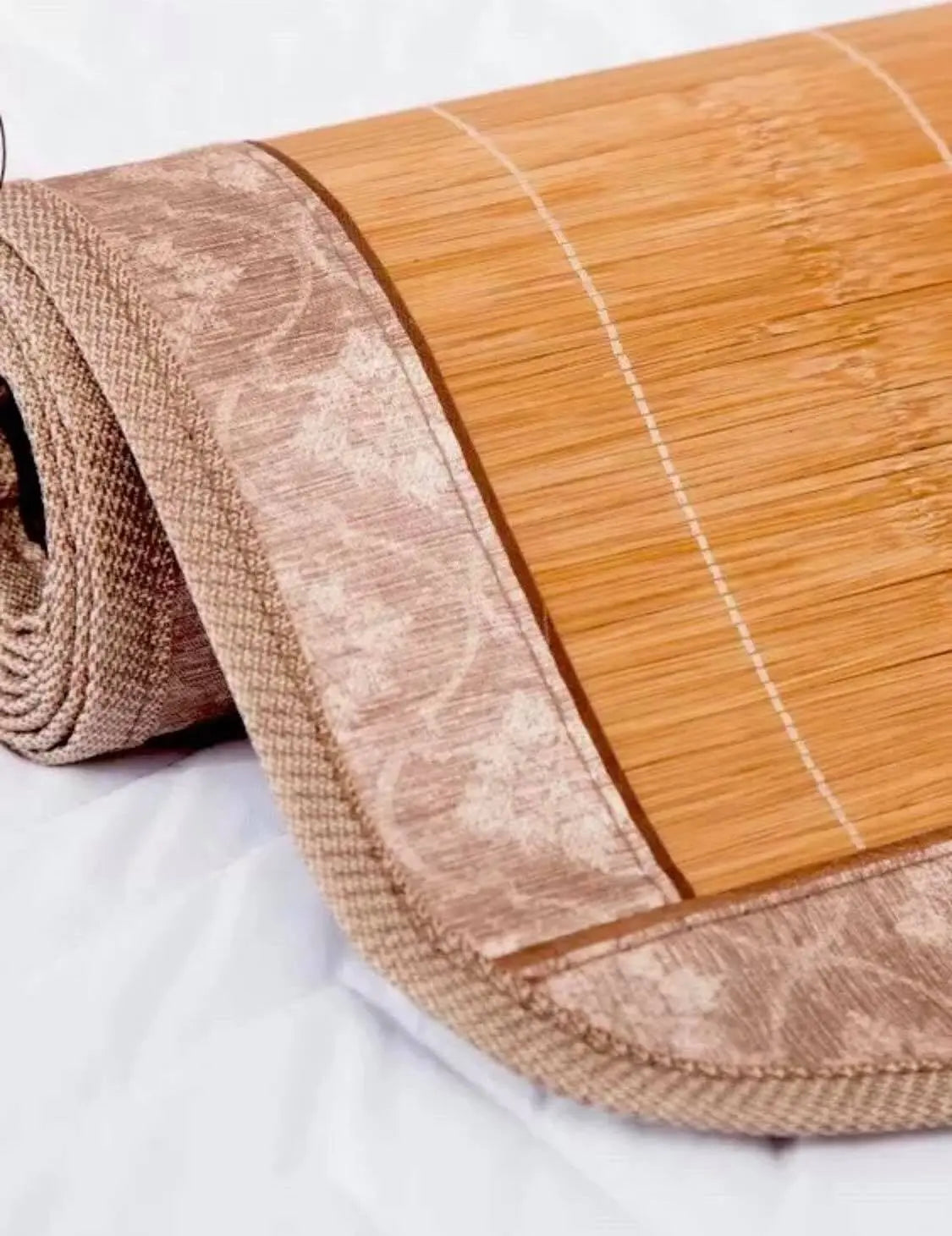 Bamboo Mat Mattress Topper Foldable Premium Both Sides With 2 Pillow Cases 双面高级折叠碳化竹席竹凉席+2 枕套 everythingbamboo