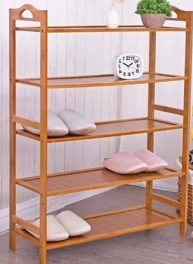 Bamboo Multi-level shoe racks bookshelf bamboo shelves bamboo panel storage竹鞋架书架 Everythingbamboo