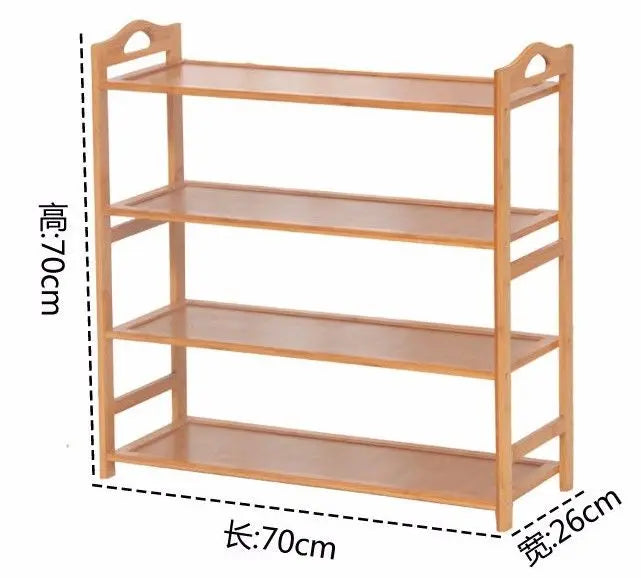 Bamboo Multi-level shoe racks bookshelf bamboo shelves bamboo panel storage竹鞋架书架 Everythingbamboo