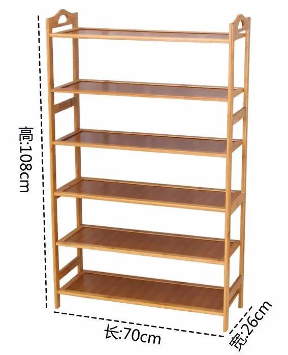 Bamboo Multi-level shoe racks bookshelf bamboo shelves bamboo panel storage竹鞋架书架 Everythingbamboo