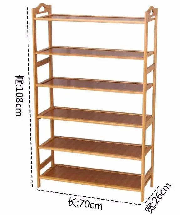 Bamboo Multi-level shoe racks bookshelf bamboo shelves bamboo panel storage竹鞋架书架 Everythingbamboo