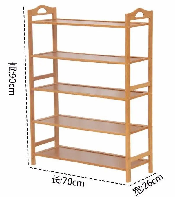 Bamboo Multi-level shoe racks bookshelf bamboo shelves bamboo panel storage竹鞋架书架 Everythingbamboo