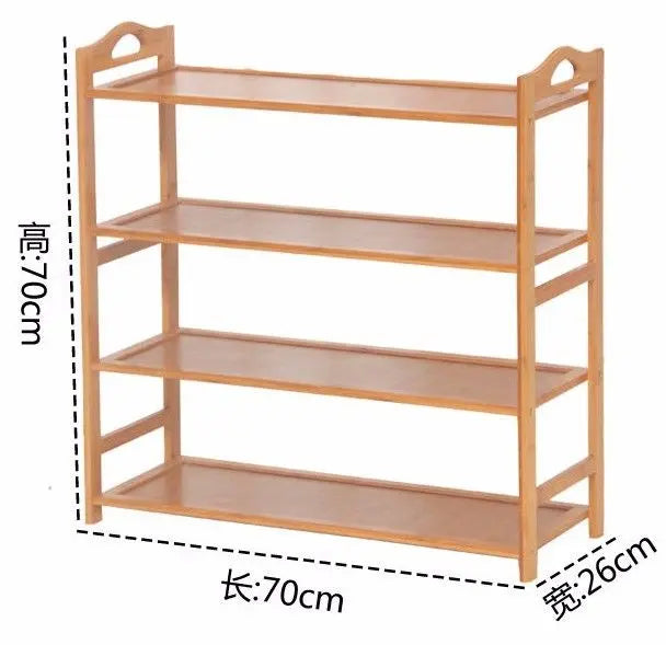 Bamboo Multi-level shoe racks bookshelf bamboo shelves bamboo panel storage竹鞋架书架 Everythingbamboo