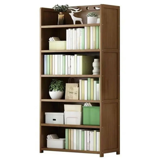 Bamboo Multiple Tiers Stylish Bookcase Shelf Organizer Storage Home Office BBC05 everythingbamboo