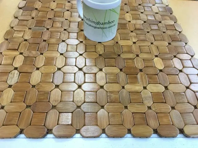 Bamboo Placemat Brick Style Natural Durable Beautiful Elegant Hot Isolation everythingbamboo