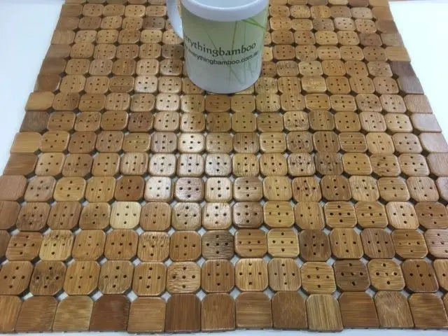 Bamboo Placemat Brick Style Natural Durable Beautiful Elegant Hot Isolation everythingbamboo