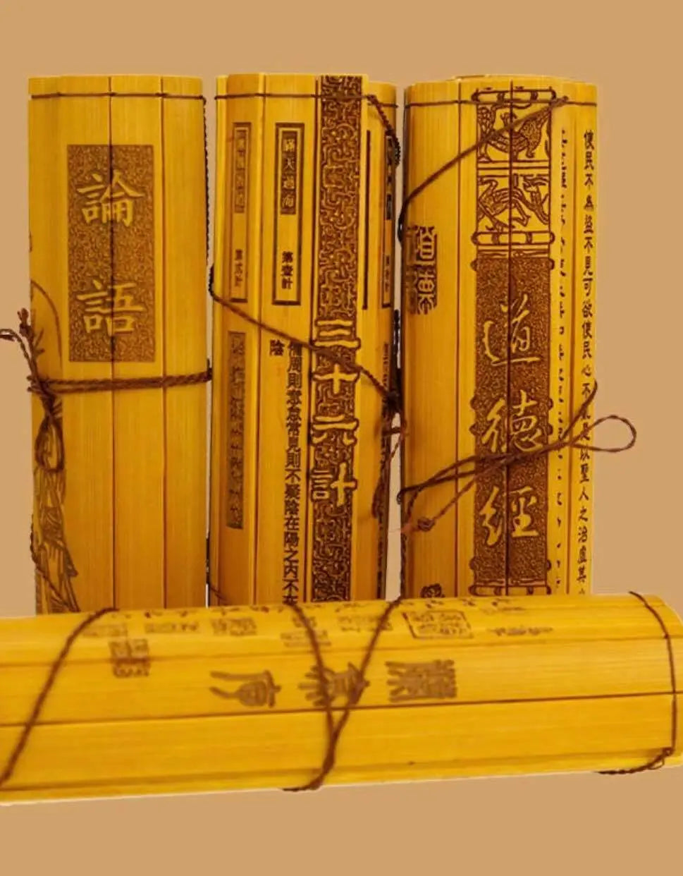 Bamboo Scroll Slips Chinese Classical Traditional  Famous Books Collectibles everythingbamboo