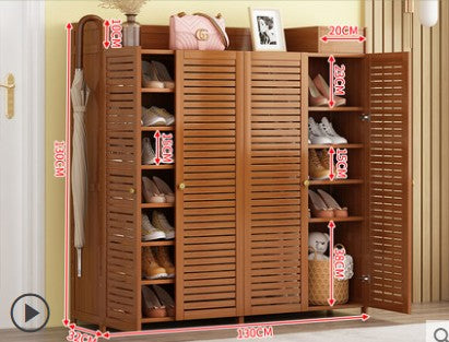 Bamboo Shoe Case Shoe Rack Cabinet Book Case Shelf Storage Multiple Use Classic Luxury everythingbamboo