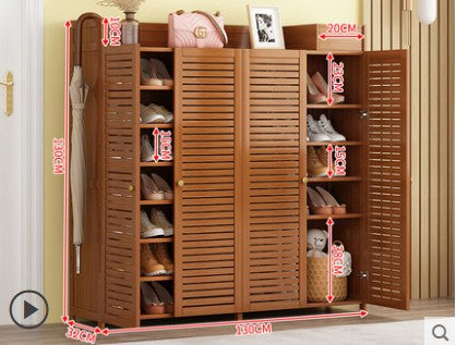 Bamboo Shoe Case Shoe Rack Cabinet Book Case Shelf Storage Multiple Use Classic Luxury everythingbamboo