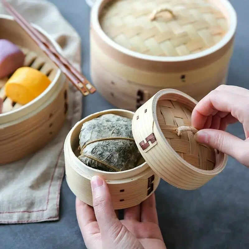 Bamboo Steamer Baskets Buns Yam Cha Dumpling Baskets Storage Multiple Use everythingbamboo