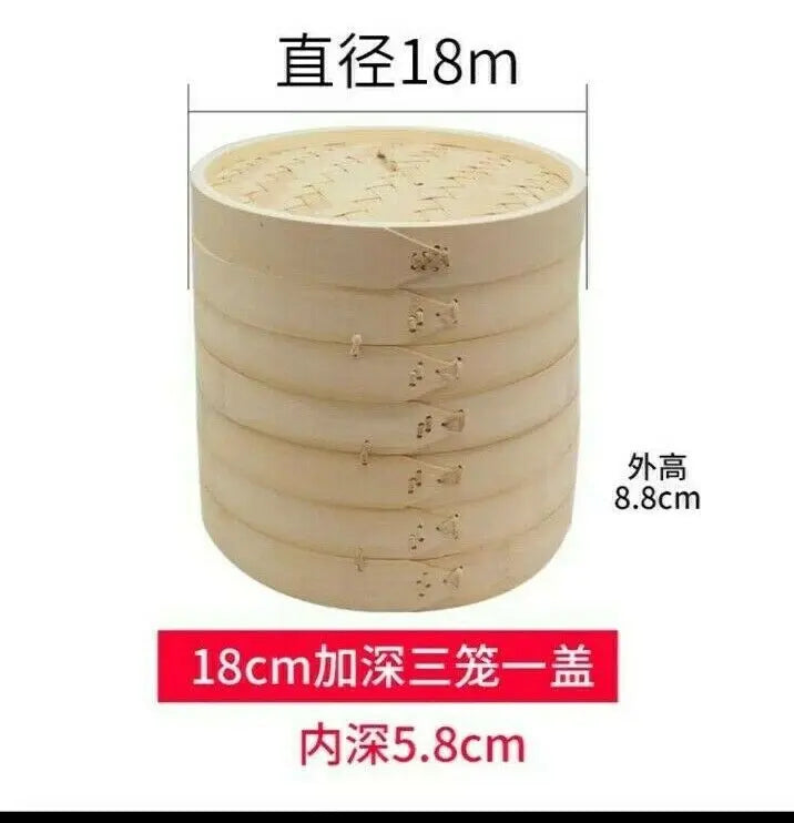 Bamboo Steamer Baskets Buns Yam Cha Dumpling Baskets Storage Multiple Use everythingbamboo