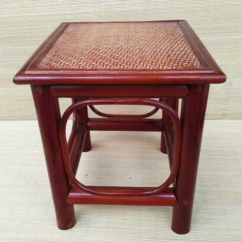 Bamboo Stool Handwoven Handmade Traditional Coffee Tea Dining Stool Artwork everythingbamboo