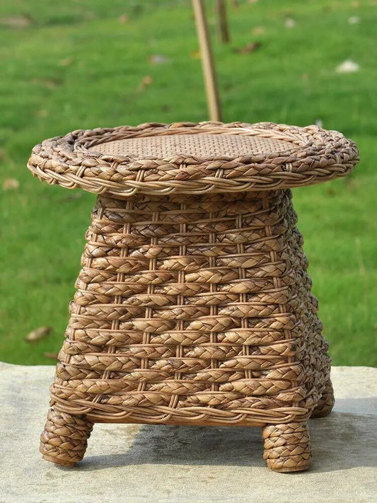 Bamboo Stool Natural Handwoven Handmade Stool Artwork Strong Elegant 竹麻编制凳 everythingbamboo