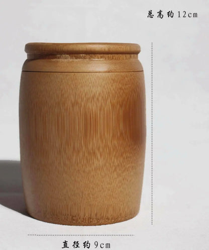 Bamboo Storage Jar Tea Coffee Sugar Canister container Tin Can Oriental Style everythingbamboo