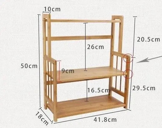 Bamboo Storage Shelf Rack Holder Organizer Kitchen Cabinet Stand Multi Functions everythingbamboo