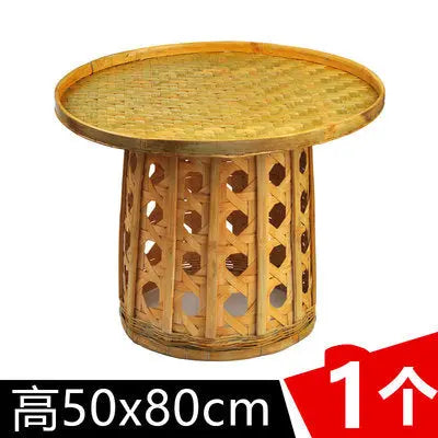 Bamboo Table Bamboo Handwoven Handmade Round Coffee Tea Dining Table Artwork everythingbamboo