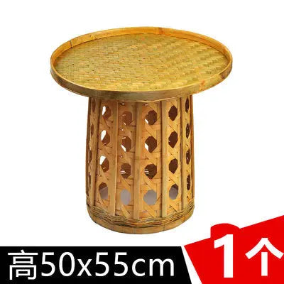 Bamboo Table Bamboo Handwoven Handmade Round Coffee Tea Dining Table Artwork everythingbamboo