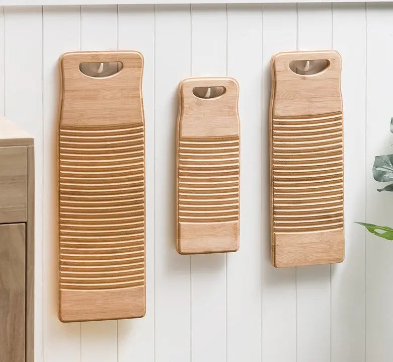 Bamboo Washboard Corrugated Laundry Board Hand-washed Clothes Washboard everythingbamboo