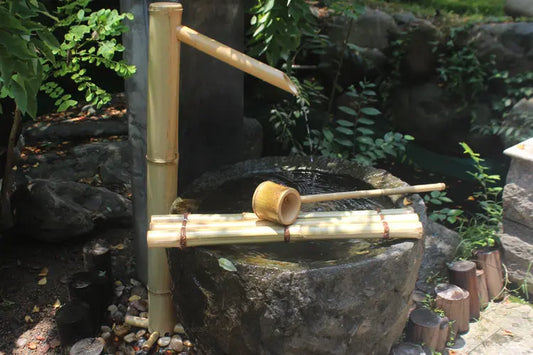 Bamboo Water Feature 3 in 1 Water Fountain Garden Decoration Natural Beautiful BWF03 everythingbamboo