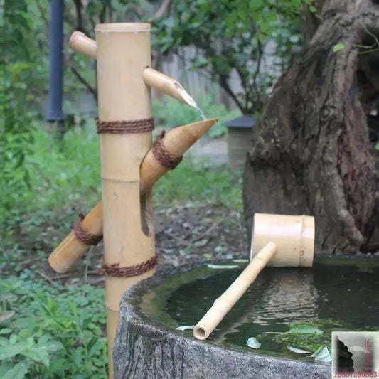 Bamboo Water Feature Water Fountain 100% Handmade Garden Water Flowing Feature BWF02 everythingbamboo