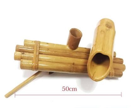 Bamboo Water Fountain Water Feature Flowing Indoor Outdoor Garden Decoration everythingbamboo
