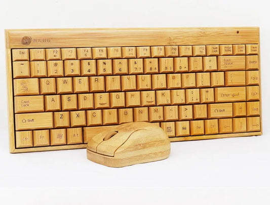 Bamboo Wooden Keyboard&Mouse Combo Wireless Multimedia Eco Friendly everythingbamboo