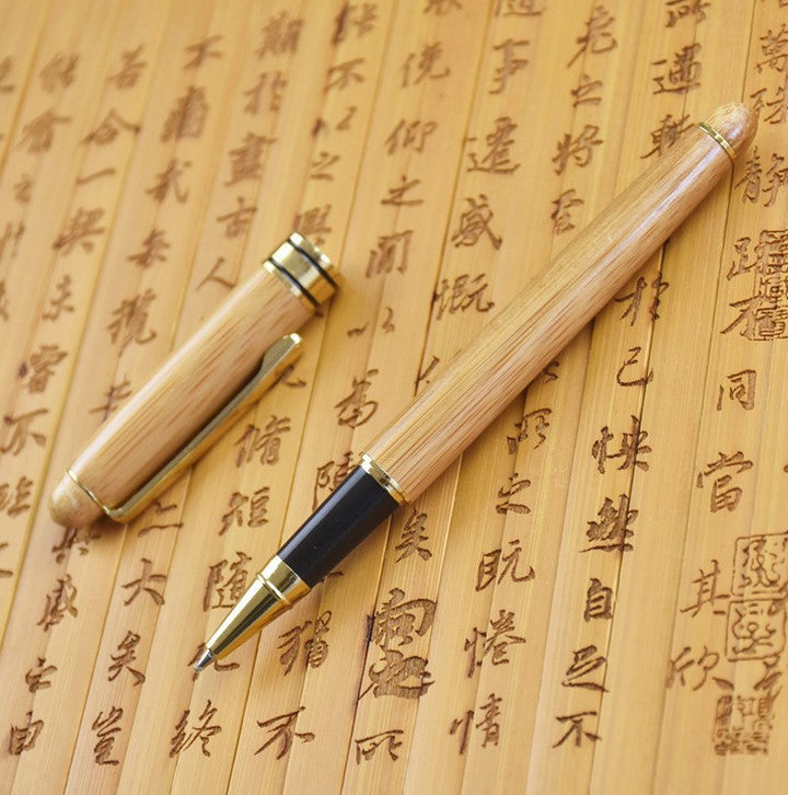 Bamboo Wooden Pen Chinese Bamboo art writing pen Stationary perfect gift 竹制钢笔 everythingbamboo