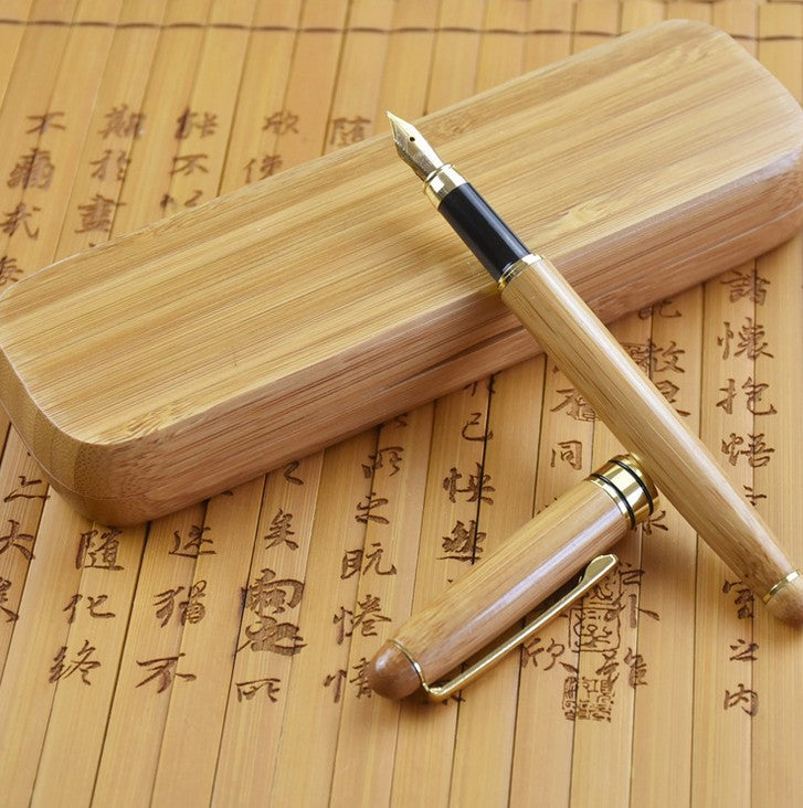 Bamboo Wooden Pen Chinese Bamboo art writing pen Stationary perfect gift 竹制钢笔 everythingbamboo