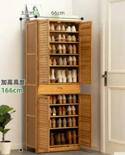 Bamboo Wooden Shoe Case Shoe Rack Book Case Shelf Storage Classic Luxury Simple everythingbamboo